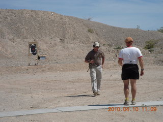 Gila Bend (E63) fly in - Adam climbing 'plastic pigs's nose' rocks