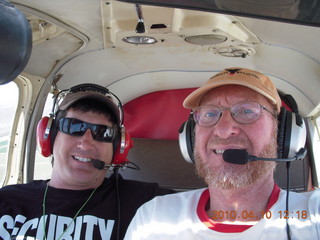 Gila Bend (E63) fly in - Tim B and Adam flying in N4372J