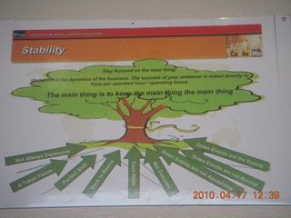 Bagdad (E51) mine tour - repair facility - Kristina taking a picture and giant tire