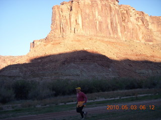 1188 773. Mineral Canyon airstrip - Adam running