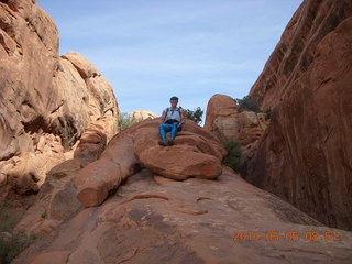 1217 775. Arches National Park - Devil's Garden and Dark Angel hike - Adam
