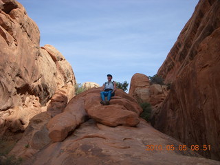 1218 775. Arches National Park - Devil's Garden and Dark Angel hike - Adam