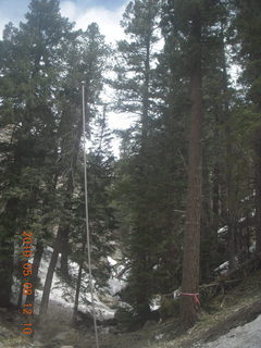 drive up Mt. Graham - waterfall