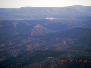 aerial - smoke near Payson