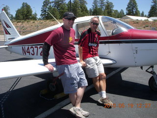 Matt and Adam flying in N4372J