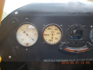Neil's Piper Cub instrument panel