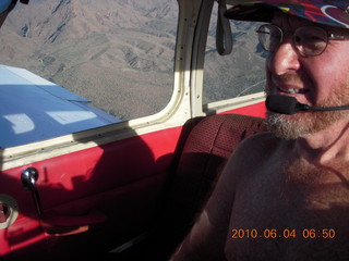 Adam and Neil flying in Neil's Piper Cub