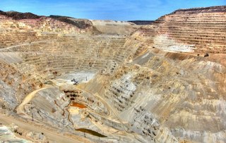 Bagdad Mine tour - Sean and Kristina