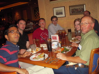 Randeep, Arthur, Jon, Vargo, Julianne, Sean's eyes, and Adam - Buffet at Bellagio