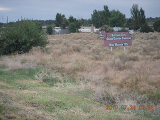 Grand Canyon Caverns (L37) trip - run on Route 66 - sign