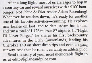 2010 September Plane & Pilot reference to Adam