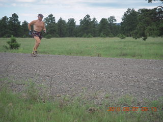 34 7a7. New Mexico back-country trip - Negrito run - Adam running