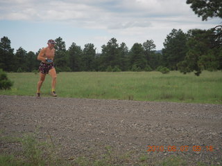 37 7a7. New Mexico back-country trip - Negrito run - Adam running