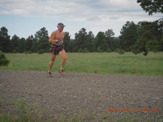 38 7a7. New Mexico back-country trip - Negrito run - Adam running