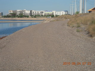 working on new bike path at Chaparral and Hayden