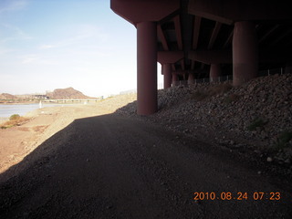 working on new bike path at Chaparral and Hayden