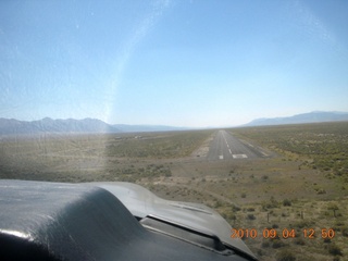 7S5 to DVT trip - aerial - Nevada - Austin final approach