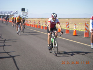 Safford fly-in and half marathon - bicyclists