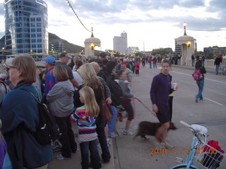 Tempe Town lake run without water - bridge
