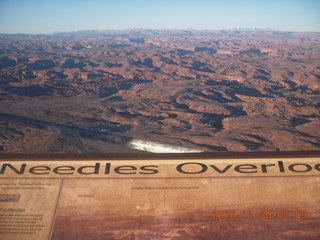 28 7ds. Moab trip - Needles Overlook with sign