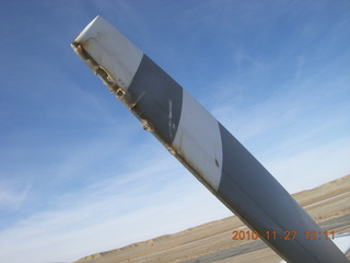 223 7dt. Moab trip - N8377W propeller with chewed up tape