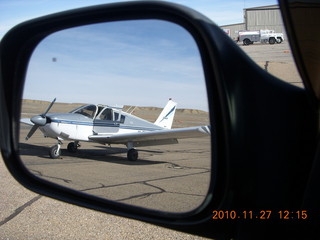 224 7dt. Moab trip - mirror view of N8377W
