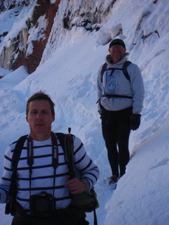 1386 7ex. Zion National Park trip - Sheri's pictures - Hidden Canyon hike - Luiz and Adam