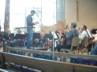 Beethoven #9 orchestral rehearsal at Pinnacle Presbyterian - program