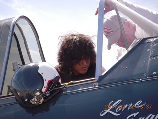 Mike in warbird at Gateway Airport (IWA) show