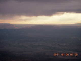 4 7j6. aerial  near Sedona