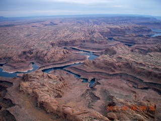 32 7j6. aerial - Lake Powell 'south fork'