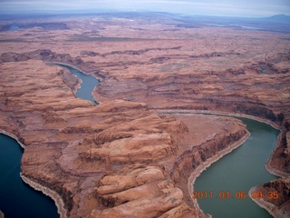 33 7j6. aerial - Lake Powell 'south fork'