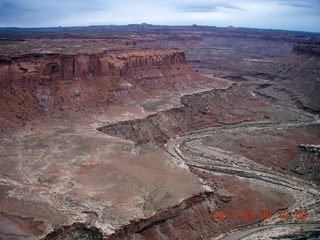 130 7j6. aerial - Dirty Devil airstrip area