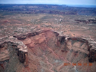 154 7j6. aerial - Mineral Canyon (Bottom) road recently repaired