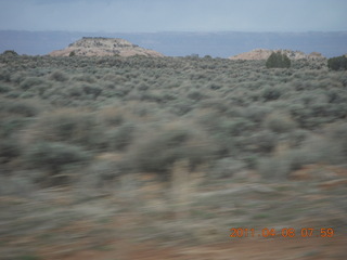 16 7j8. dirt road drive to Anticline Overlook