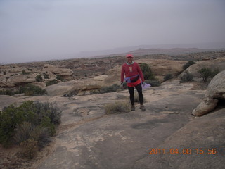 1444 7j8. Canyonlands Needles Slickrock hike - Adam