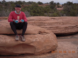 1467 7j9. Dead Horse Point - Big Horn hike - Adam (tripod)