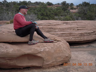 1470 7j9. Dead Horse Point - Big Horn hike - Adam (tripod)