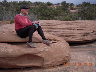 1471 7j9. Dead Horse Point - Big Horn hike - Adam (tripod)