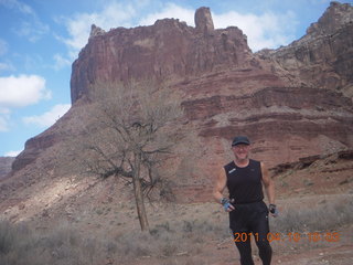 31 7ja. Mexican Mountain airstrip run - Adam (tripod)