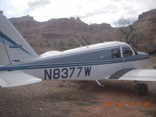 476 7ja. Mexican Mountain airstrip run - N8377W