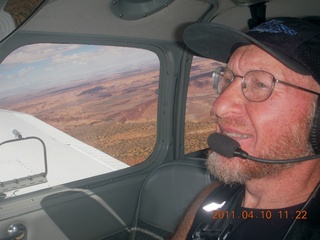 487 7ja. aerial - Dirty Devil to Hite - Adam flying N8377W