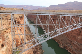 Marble Canyon run - Adam on Navajo Bridge
