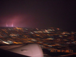 3 7km. India - flight into Chennai (Madras, MAA) + lightning