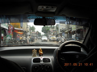 India - Puducherry (Pondicherry) - driving to Auroville