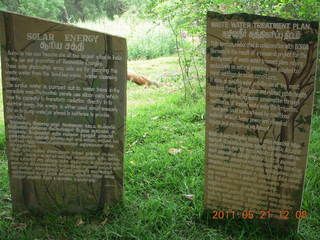 94 7km. India - Auroville signs