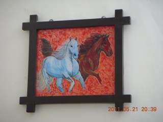 India - Randeep's family dinner - mother's painting