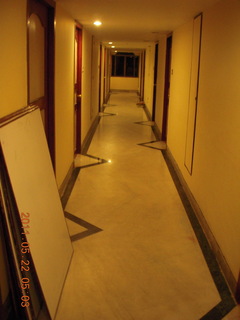 2 7kn. India - hotel hallway in puducherry