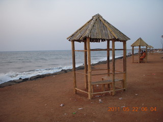India - Puducherry (Pondicherry) run - Bay of Bengal beach