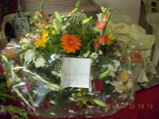 India - wedding location - lunch - Puducherry (Pondicherry) - flowers